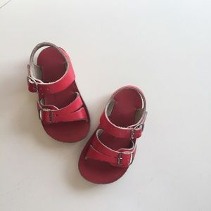 red Saltwater Sandals